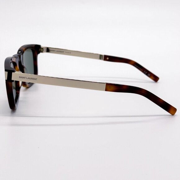 NEW SAINT LAURENT SL 581 002 HAVANA GREEN MEN SUNGLASSES SAINT LAURENT SL581 002 - Picture 7 of 11